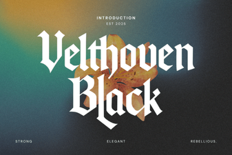 Velthoven Black Font: Elegance for Your Designs