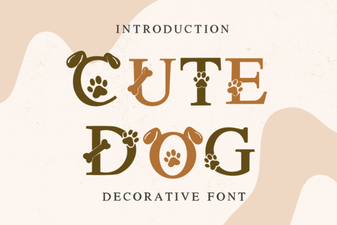 Cute Dog Fonts for Creative Projects & Design