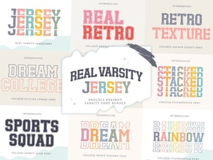 Design Your Own Jersey Bundle Font Generator