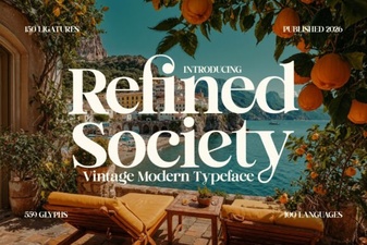 Refined Society Font: Design for Elegant Web Projects