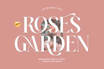 Beautiful Font Ideas for Your Rose Garden Projects