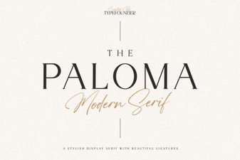 The Paloma Font: a Modern Creative Asset