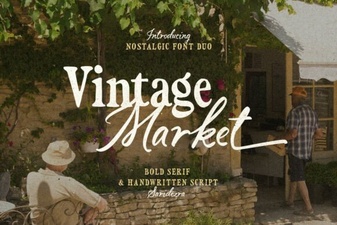 Vintage Market Fonts for Authentic Brand Designs